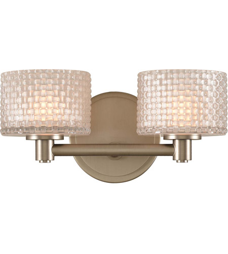 Willow 2-Light 12" Bathroom Vanity Light in Satin Nickel