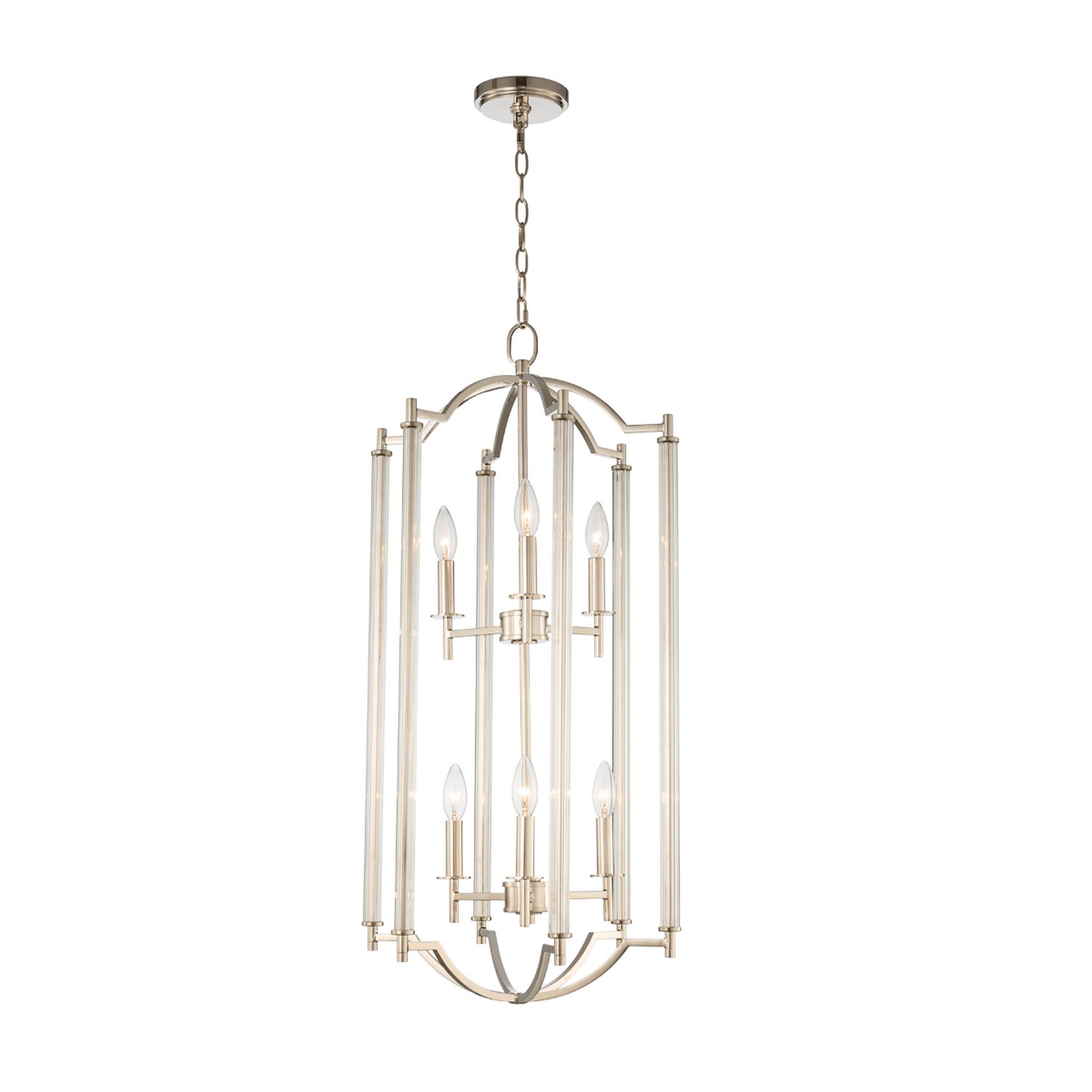 Provence 6-Light Pendant Light in Polished Nickel