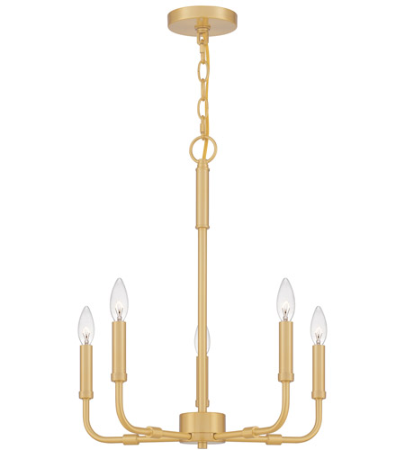 Abner 5-Light Chandelier in Aged Brass