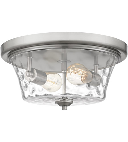 Acacia 2-Light Flush Mount in Brushed Nickel