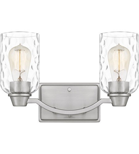 Acacia 2-Light Bathroom Vanity Light in Brushed Nickel