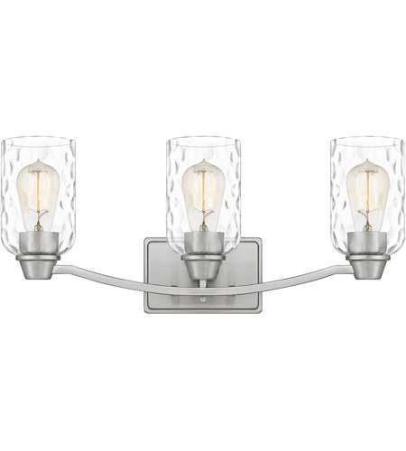 Acacia 3-Light Bathroom Vanity Light in Brushed Nickel