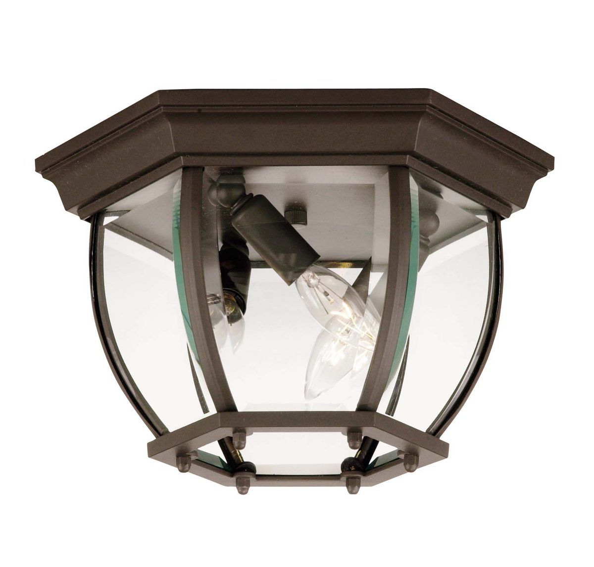 Savoy House Exterior Collections Flush Mount In Bronze