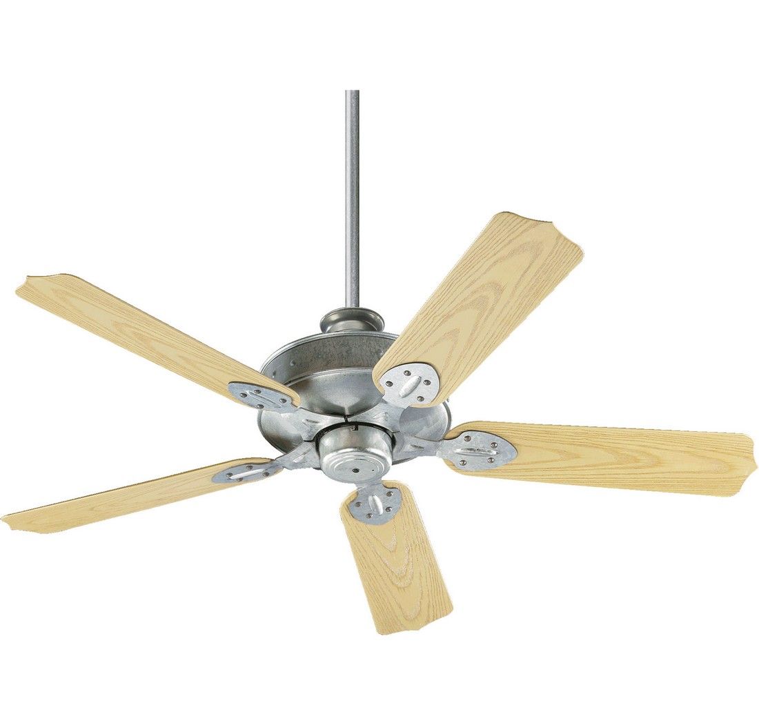 Quorum Hudson 52 Outdoor Ceiling Fan In Galvanized