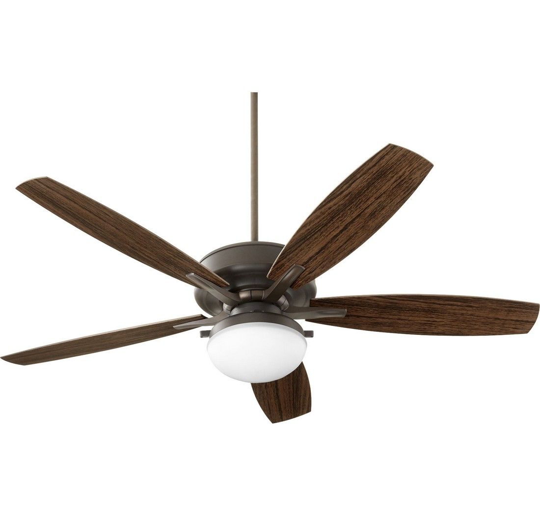 Quorum Eden 2 Light 60 Outdoor Ceiling Fan In Oiled Bronze