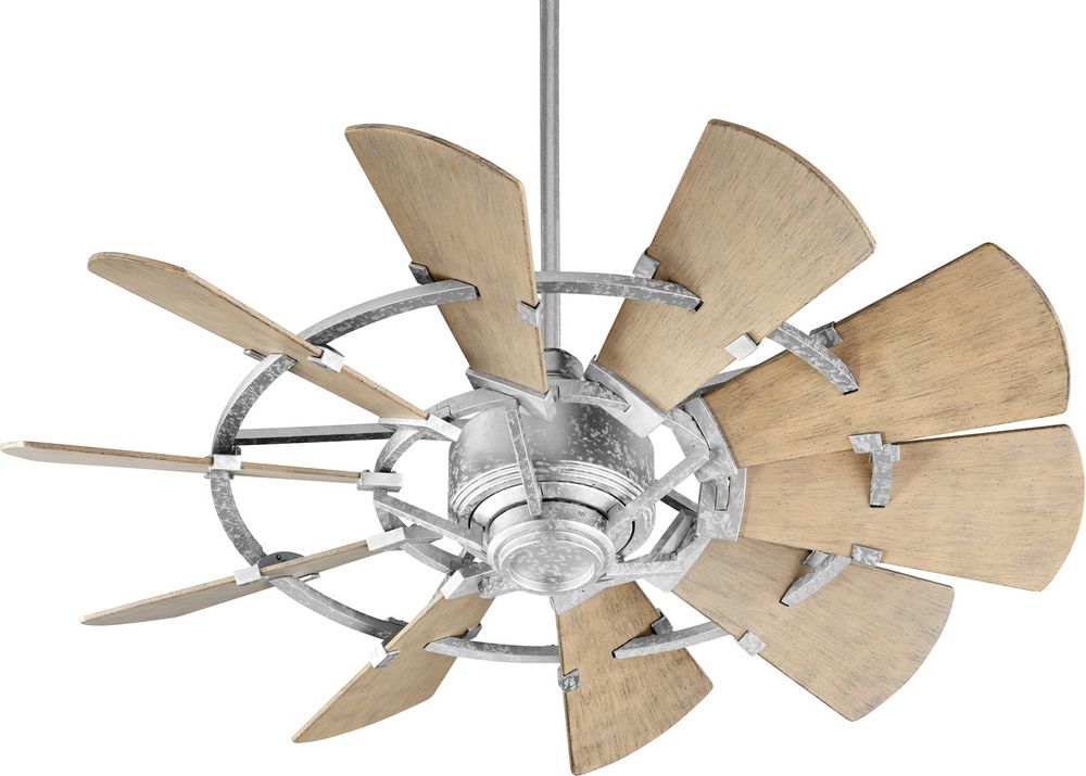 Quorum Windmill 44 Indoor Outdoor Ceiling Fan In Galvanized