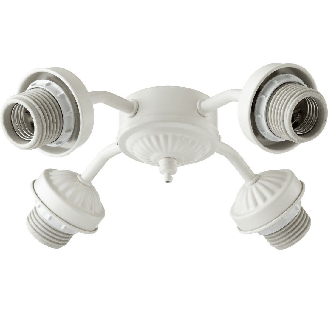 Quorum 4 Light 10 Ceiling Fan Light Kit In Studio White Ceiling