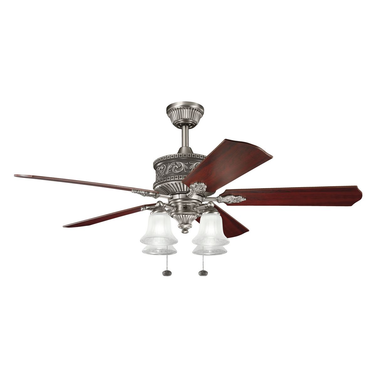 Kichler Corinth 4 Light 52 Ceiling Fan In Antique Pewter