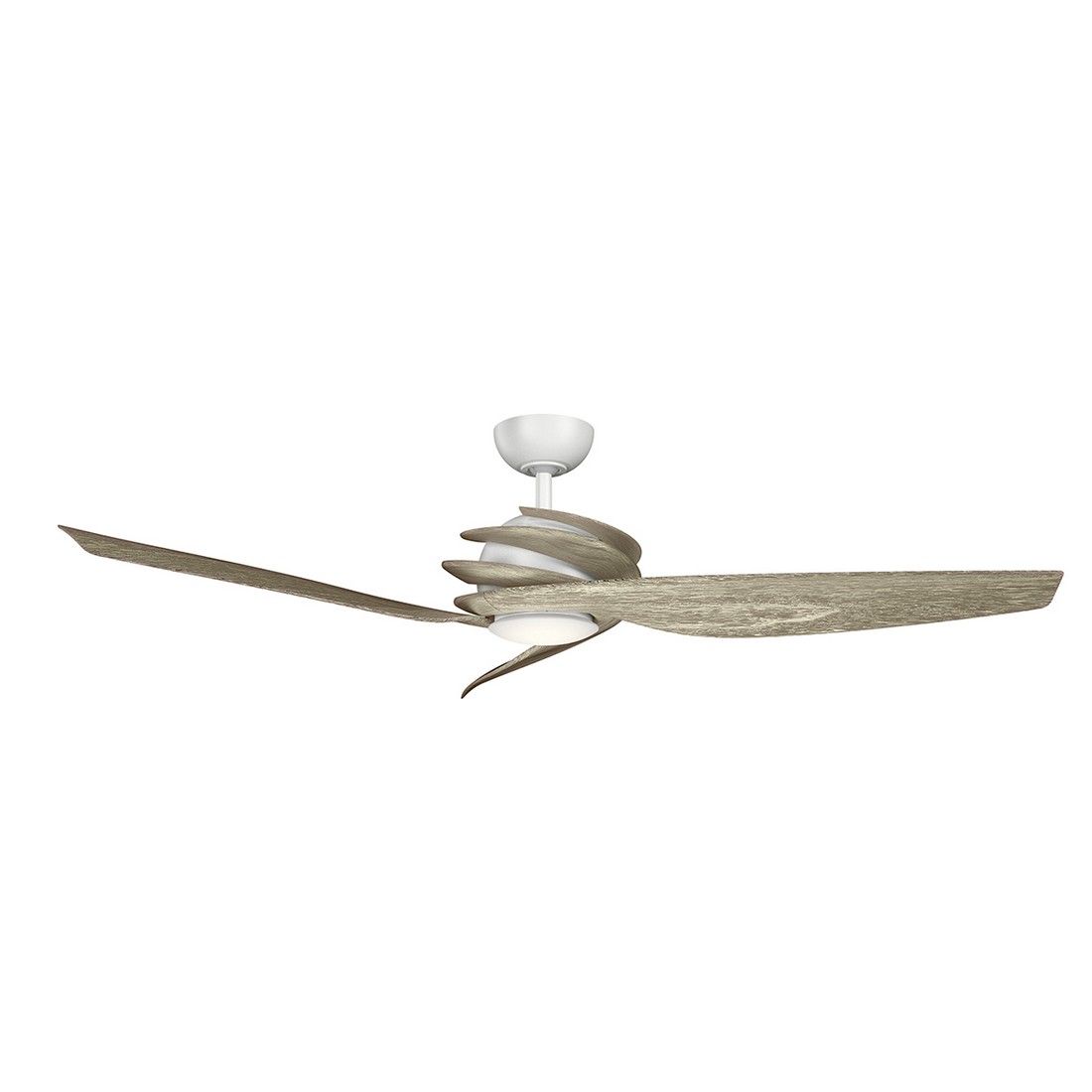 Kichler Spyra 62 Led Ceiling Fan In Matte White