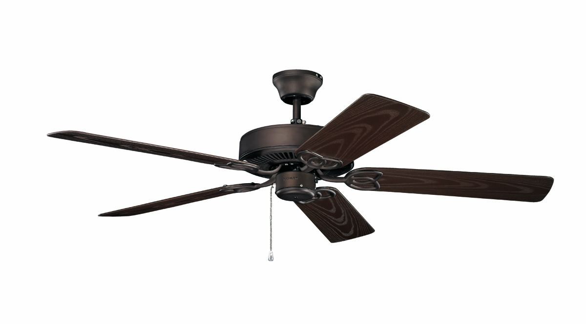 Kichler Basics 52 Patio Ceiling Fan In Satin Natural Bronze