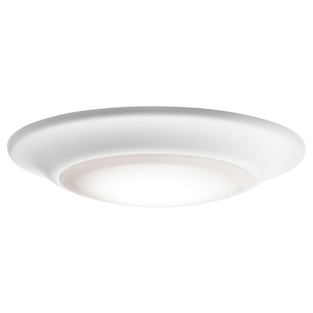 Kichler 6 3000k Low Profile Led Flush Ceiling Light In White