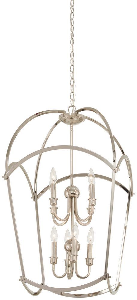 Minka Lavery Jupiter S Canopy 8 Light 20 Pendant Light In Polished Nickel