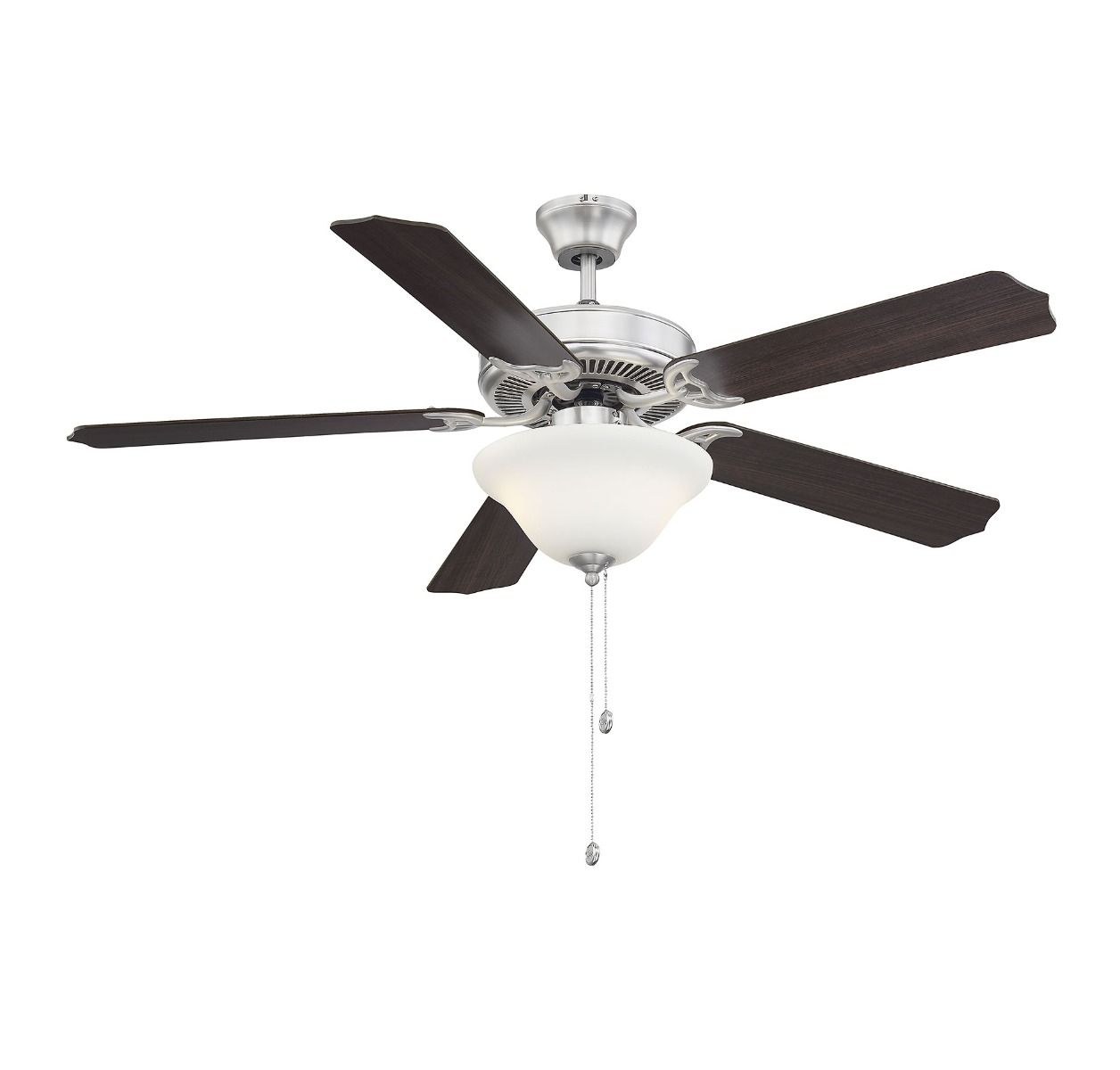 Savoy House First Value 52 2 Light Ceiling Fan In Satin Nickel