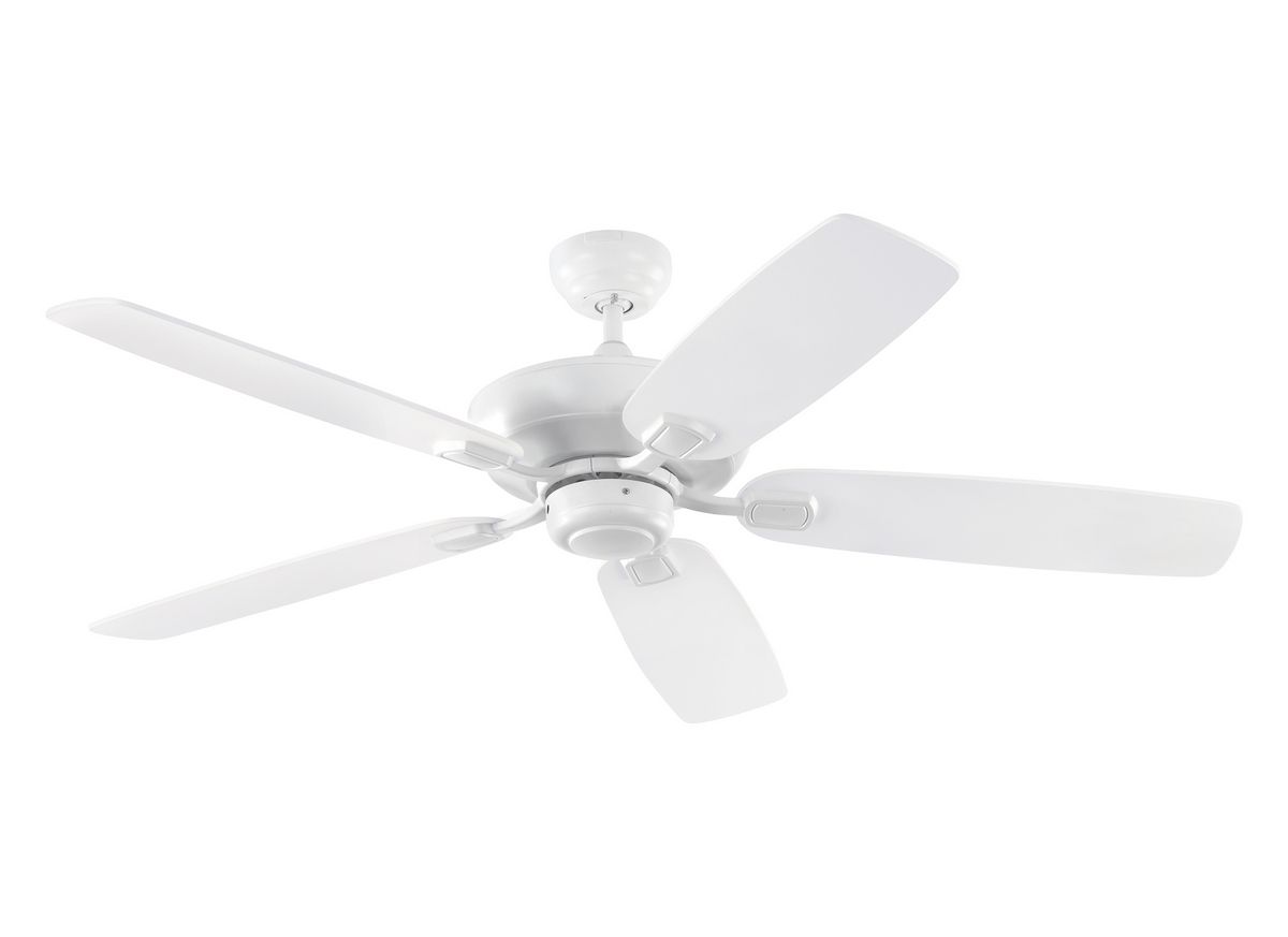 Monte Carlo 52 Colony Max Damp Rated Ceiling Fan In Rubberized White