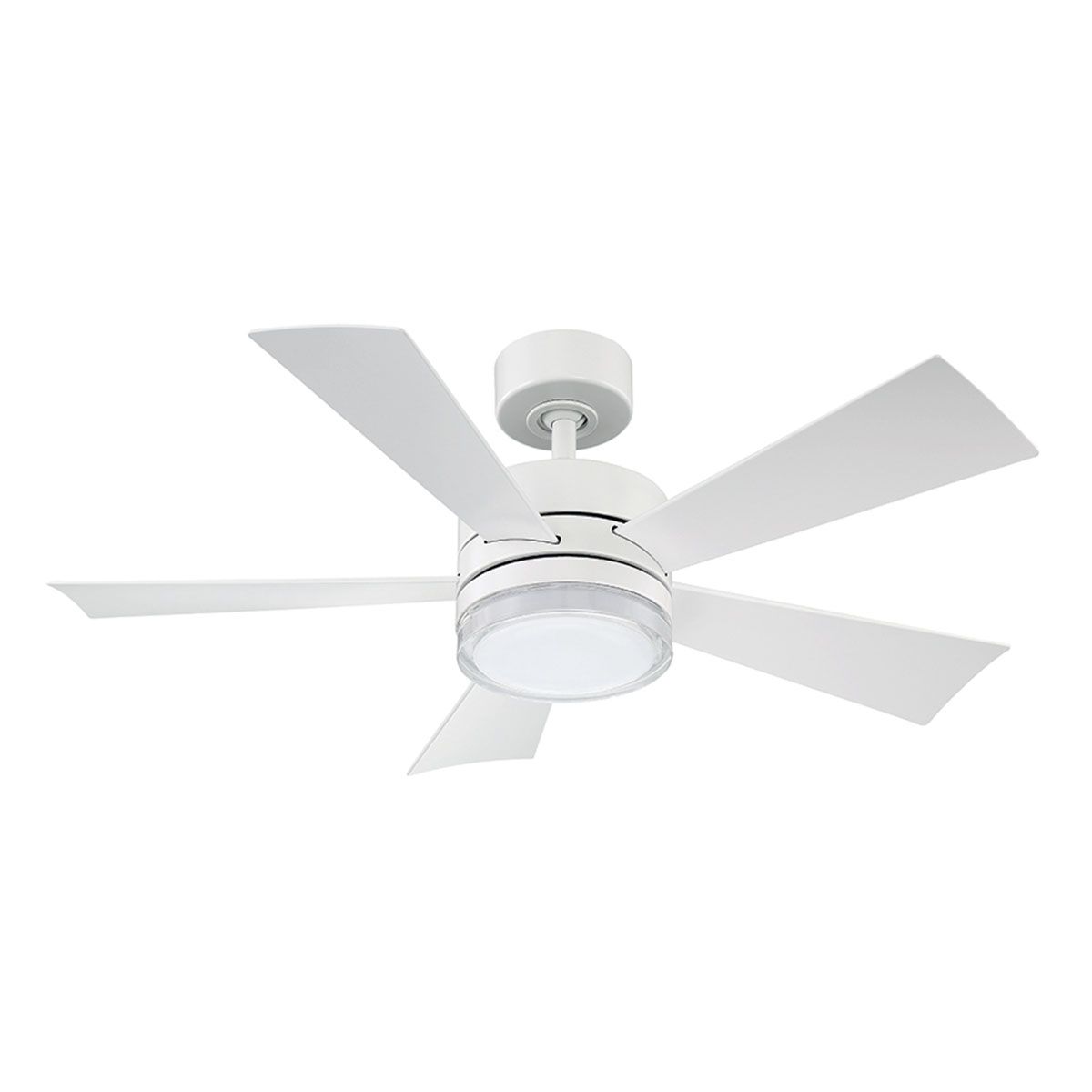 Modern Forms Wynd Outdoor 1 Light Led 42 Ceiling Fan In Matte White