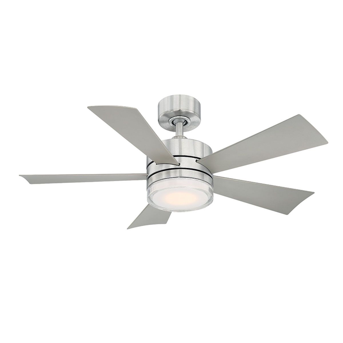 Modern Forms Wynd Outdoor 1 Light Led 42 Ceiling Fan In Stainless Steel