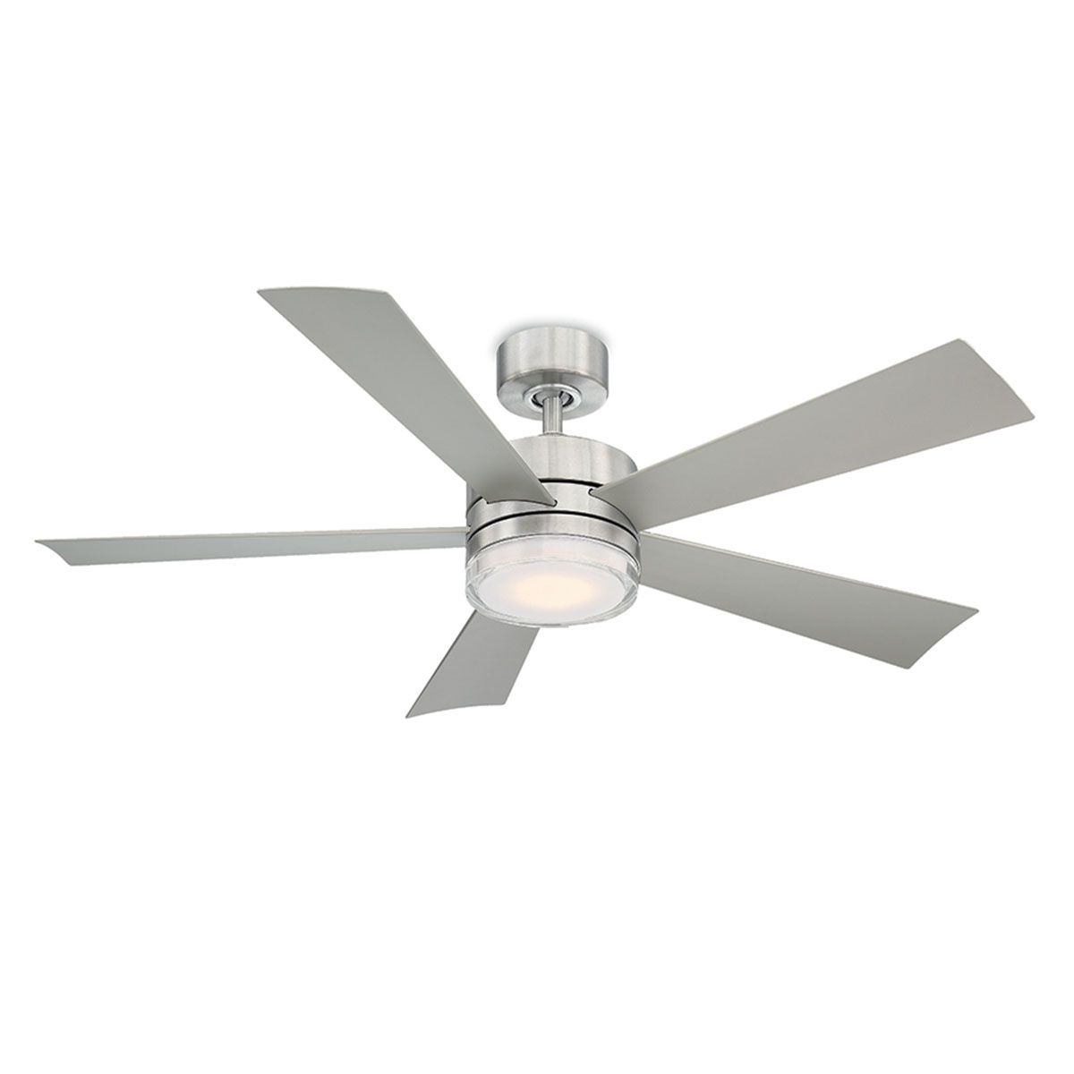 Modern Forms Wynd Outdoor 1 Light Led 52 Ceiling Fan In Stainless Steel