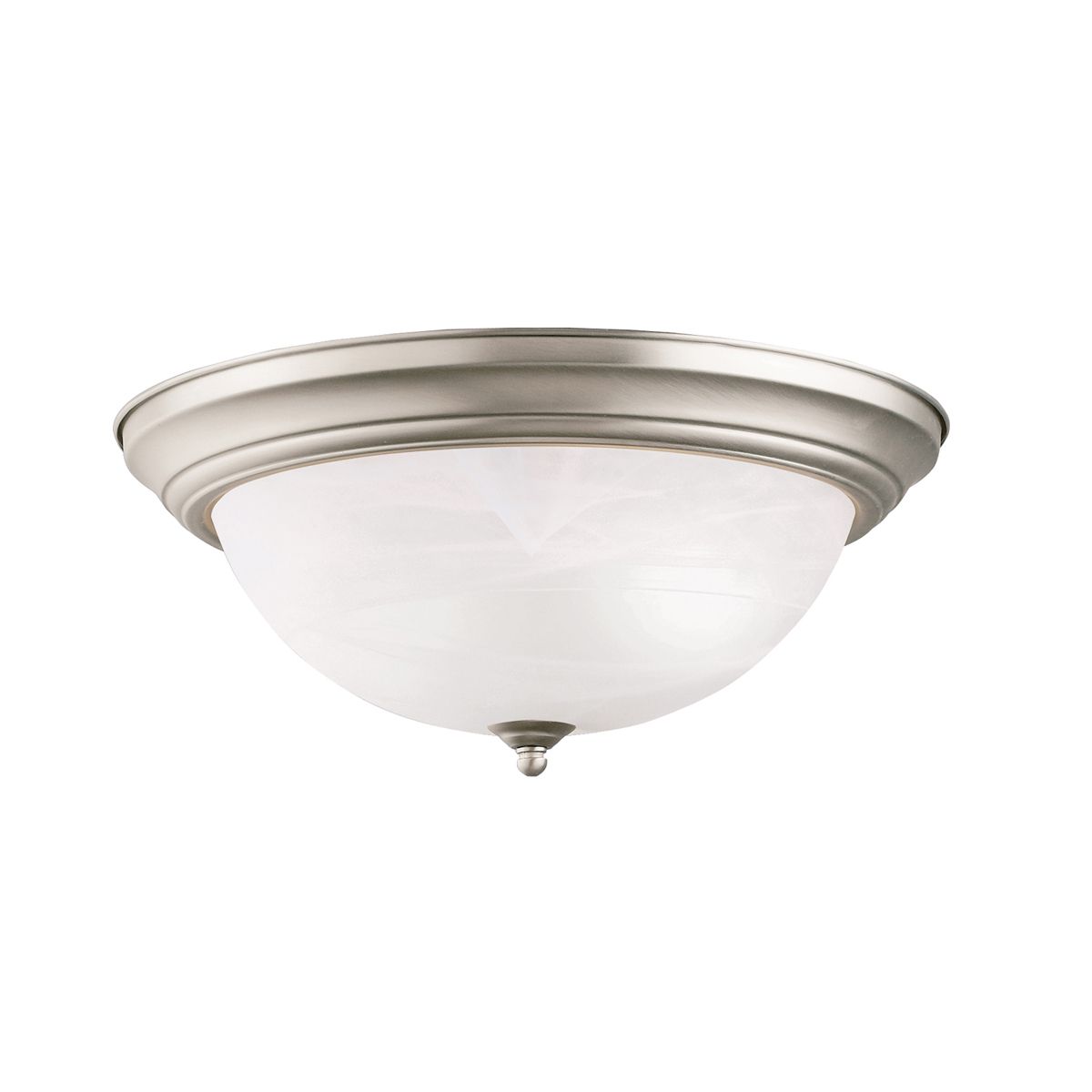 Kichler 3 Light Flush Mount Ceiling Light In Brushed Nickel Finish