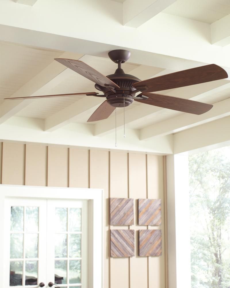 Monte Carlo 60 Cyclone Outdoor Wet Rated Ceiling Fan In Roman Bronze