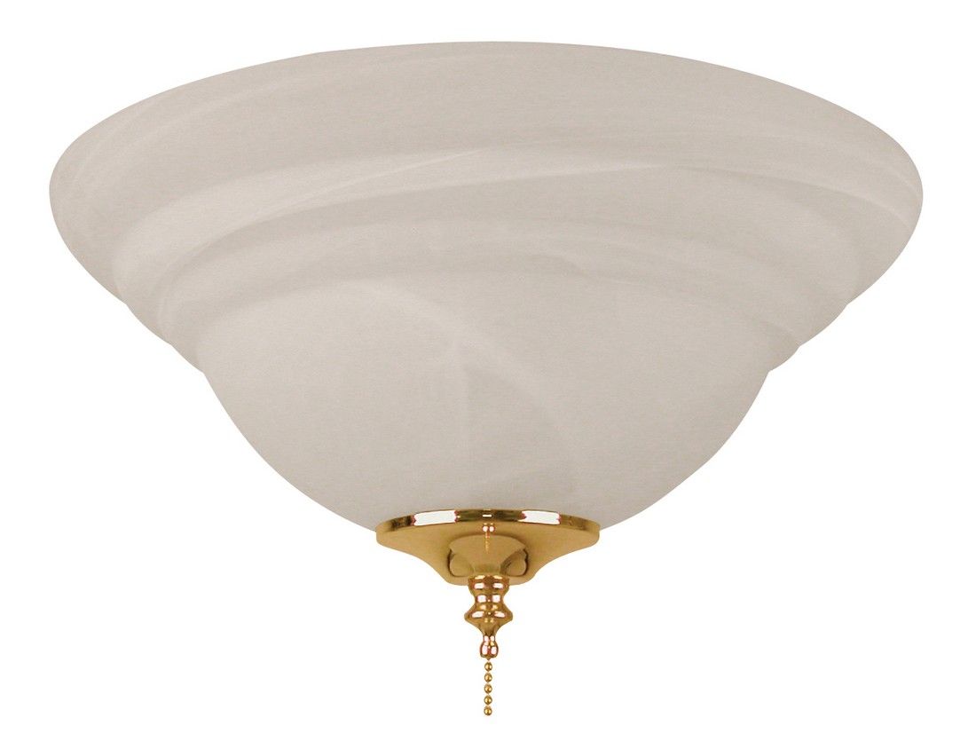 Craftmade Bowl Light Kit With Finials In Alabaster Glass