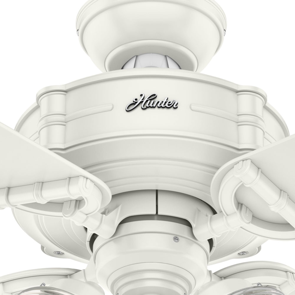 Hunter Brunswick 3 Light 44 Indoor Ceiling Fan In Fresh White