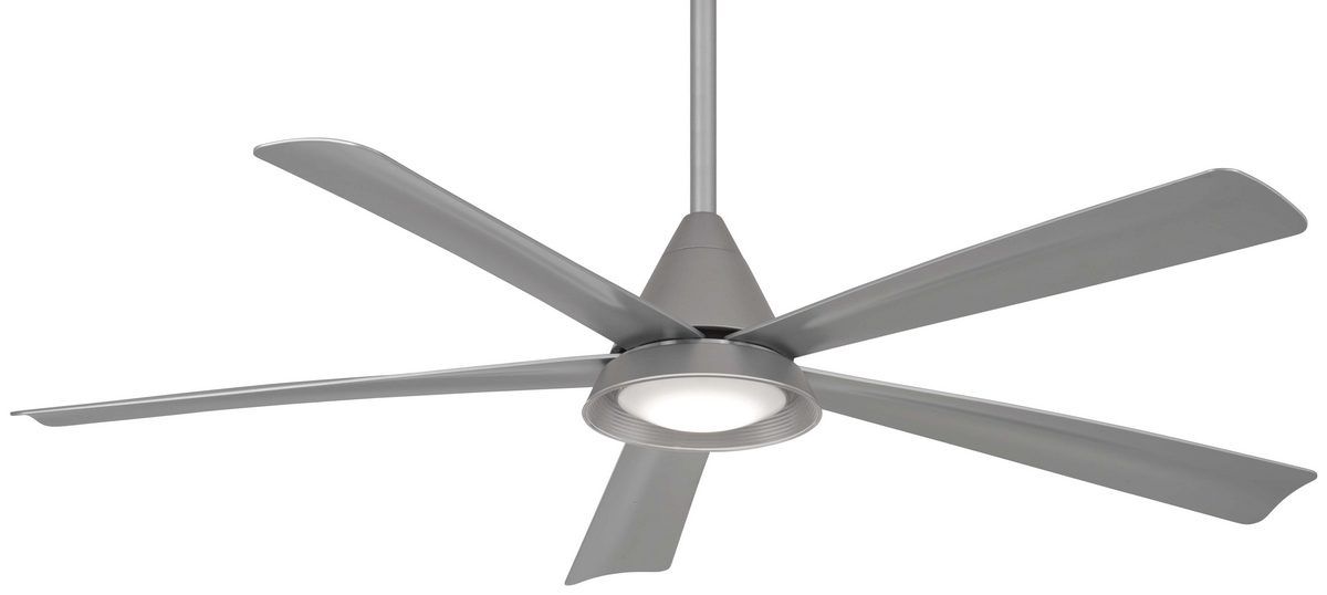 Minka Aire Cone 54 Led Ceiling Fan In Silver