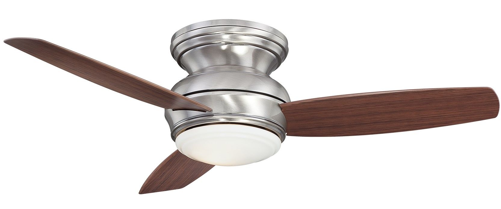 Minka Aire Traditional Concept 44 Led Flush Mount Indoor Outdoor Ceiling Fan In Pewter