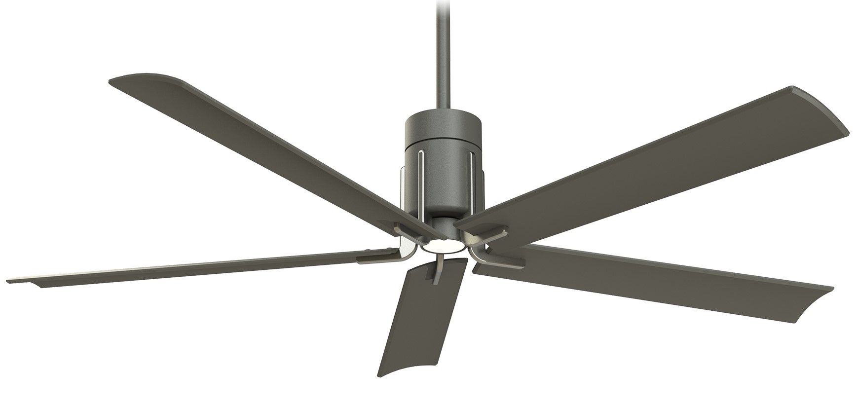 Minka Aire Clean 60 Led Ceiling Fan In Grey Iron Brushed Nickel