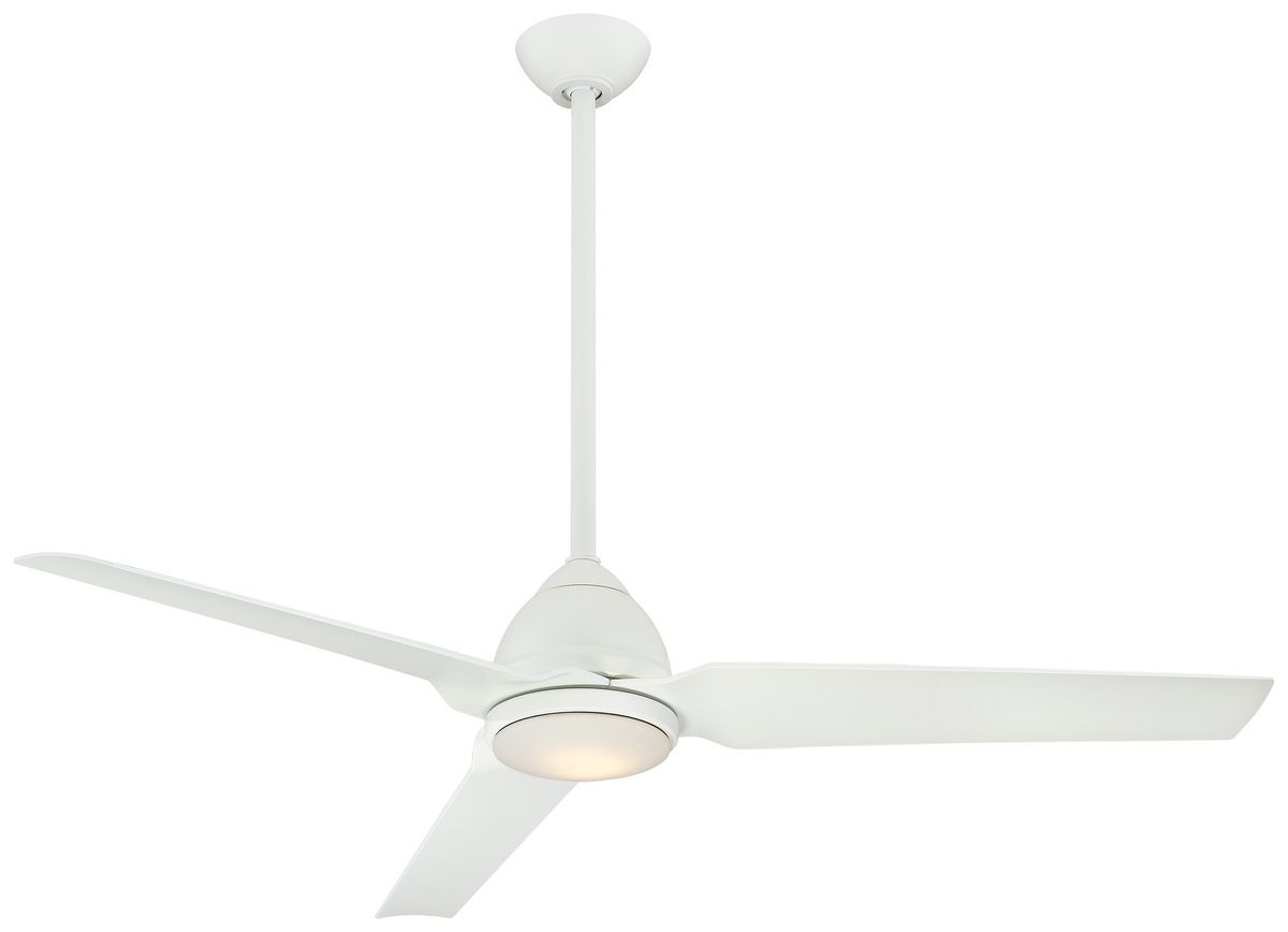 Minka Aire Java Led 54 Indoor Outdoor Ceiling Fan In Flat White