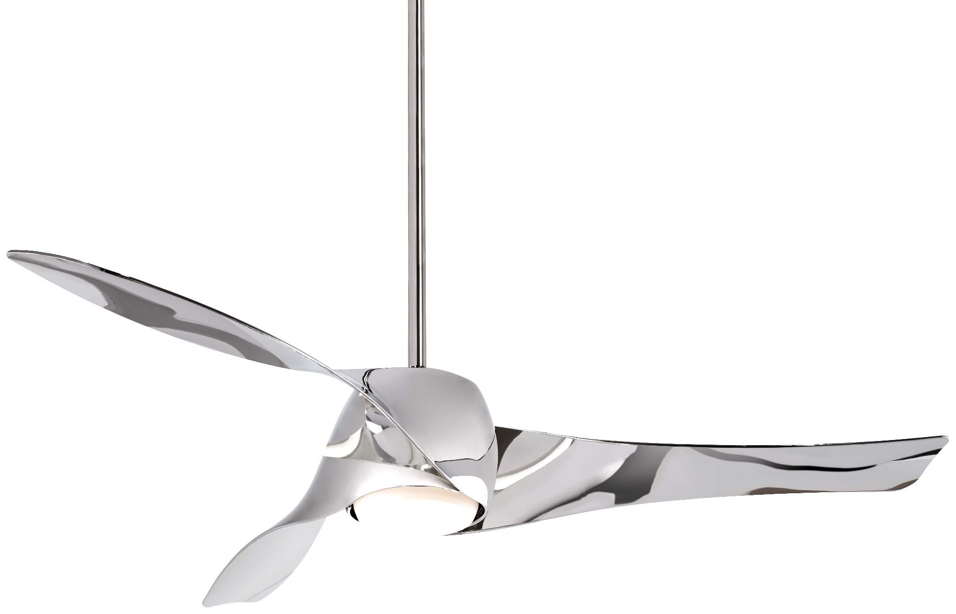 Minka Aire Artemis 58 Led Ceiling Fan In Liquid Nickel