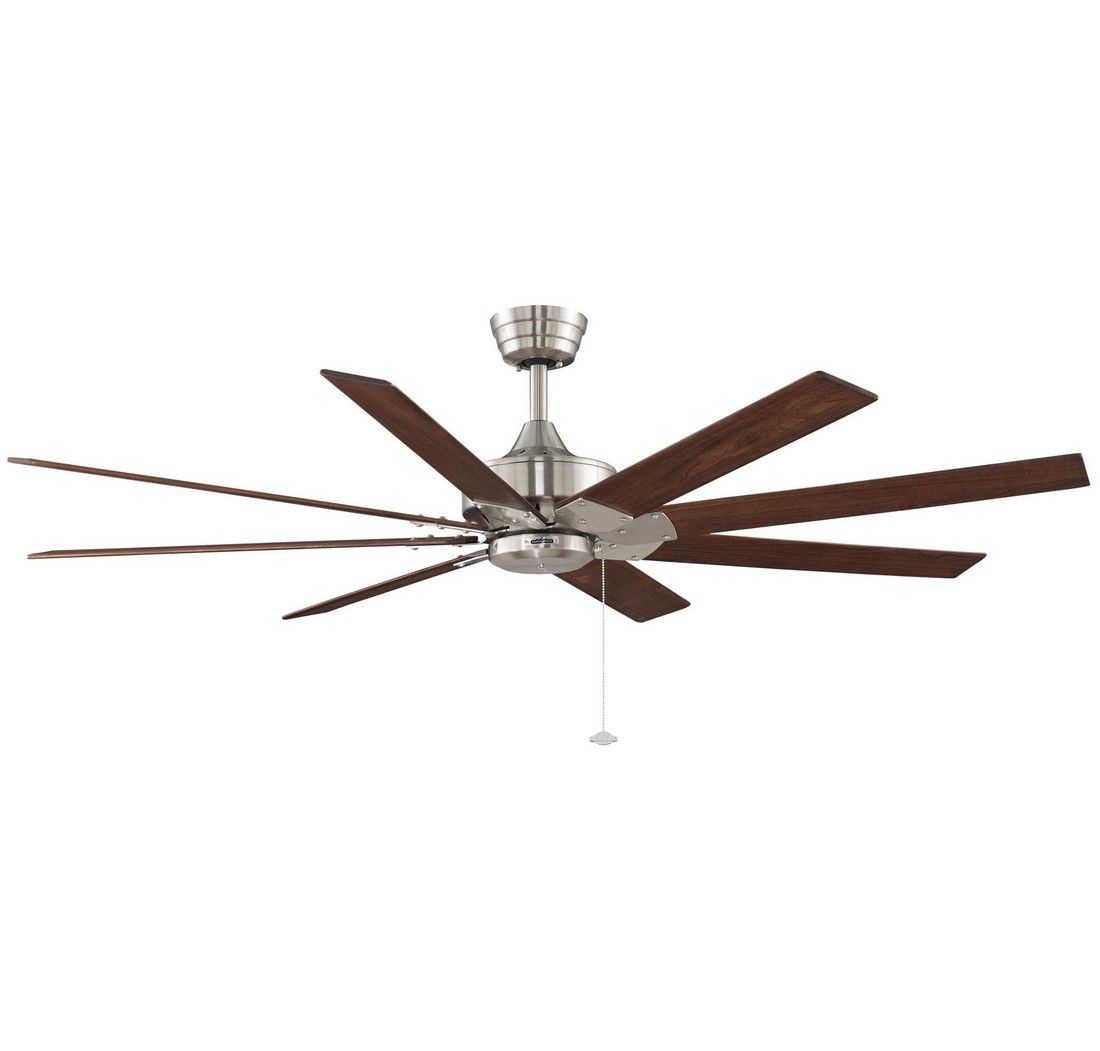 Fanimation Levon 63 Ceiling Fan In Brushed Nickel