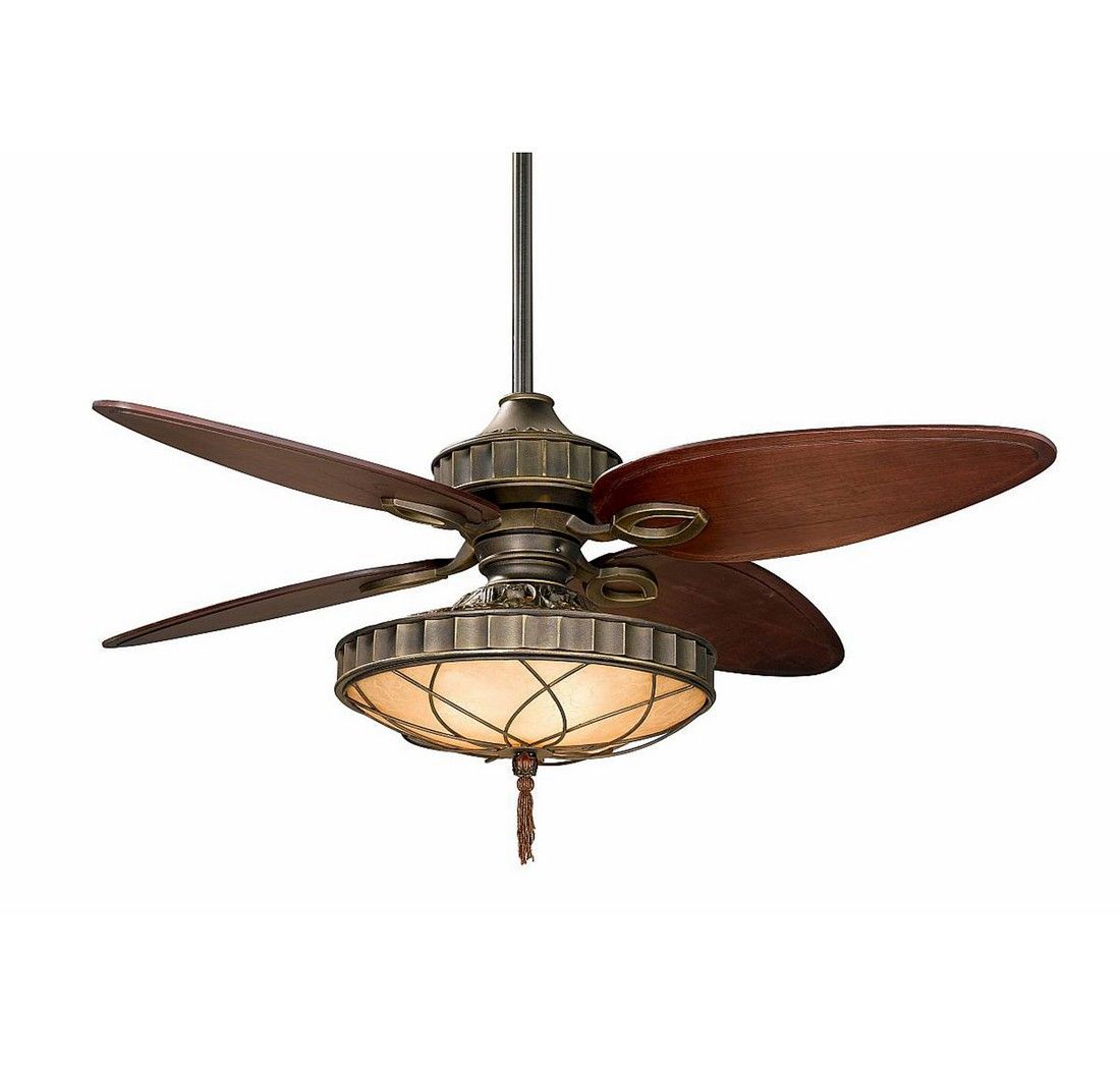 Fanimation 56 Lauren Brooks Ceiling Fan In Bronze W Cairo Purple Blades