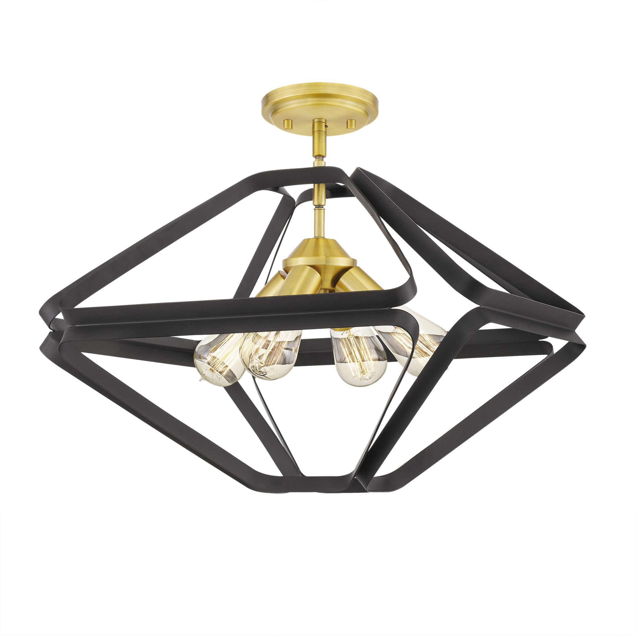 Quoizel Dorsey 4 Light 20 Ceiling Light In Western Bronze Semi