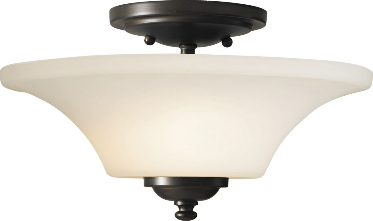 Sea Gull Lighting Barrington 7 5 2 Light Semi Flush Ceiling Light In Oil Rubbed Bronze