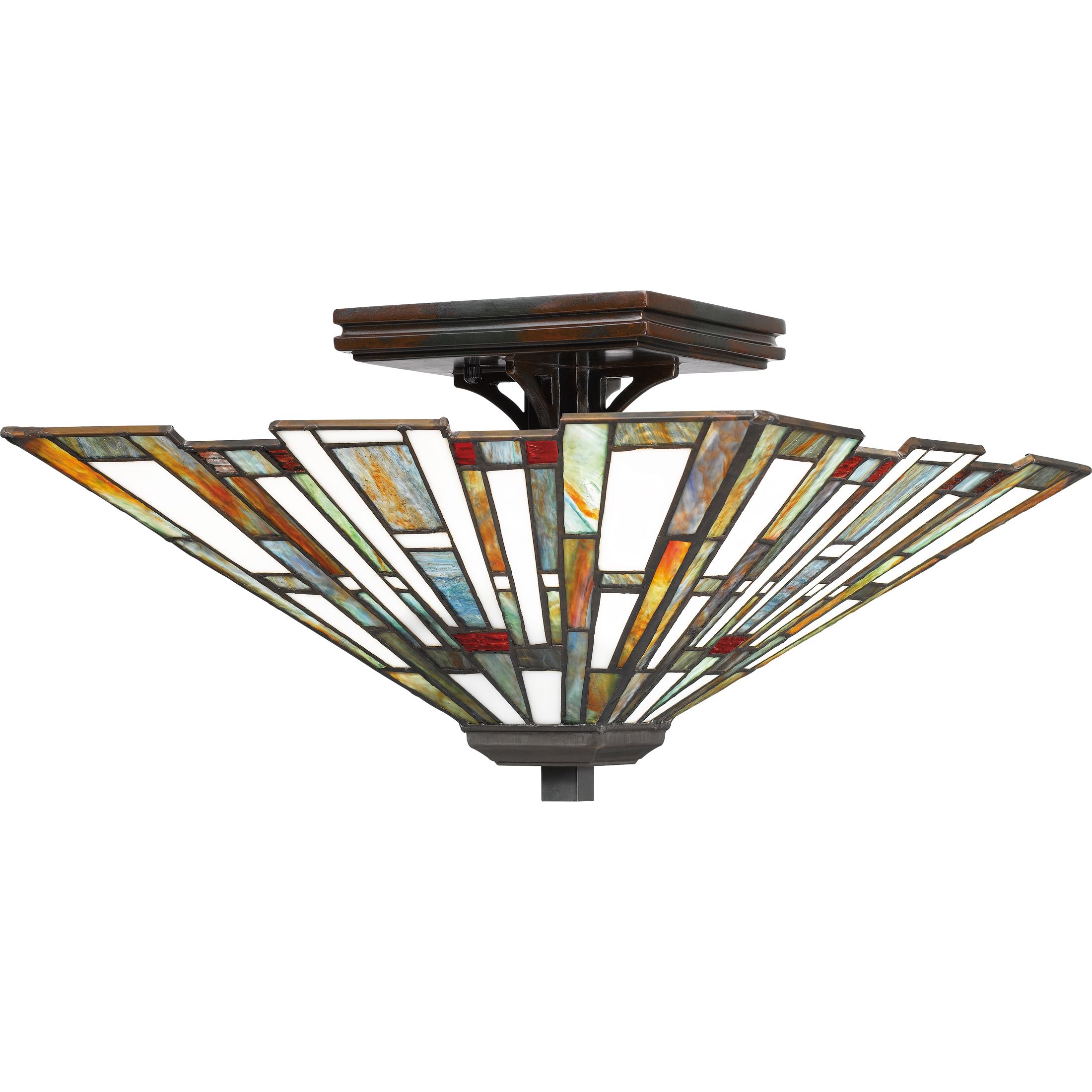 Quoizel Maybeck 2 Light 15 Ceiling Light In Valiant Bronze