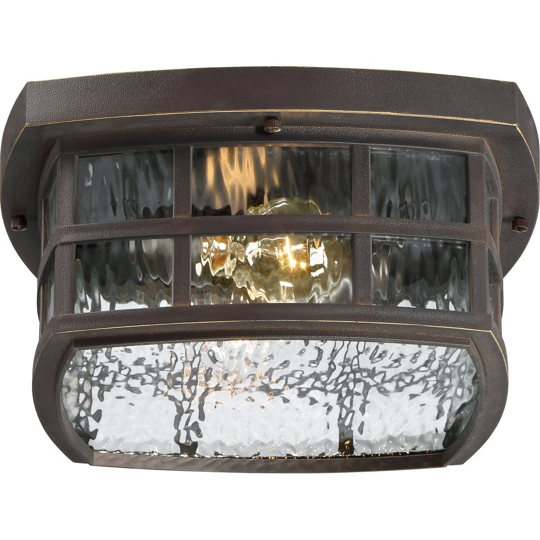 Stonington 2-Light Outdoor Flush Mount in Palladian Bronze