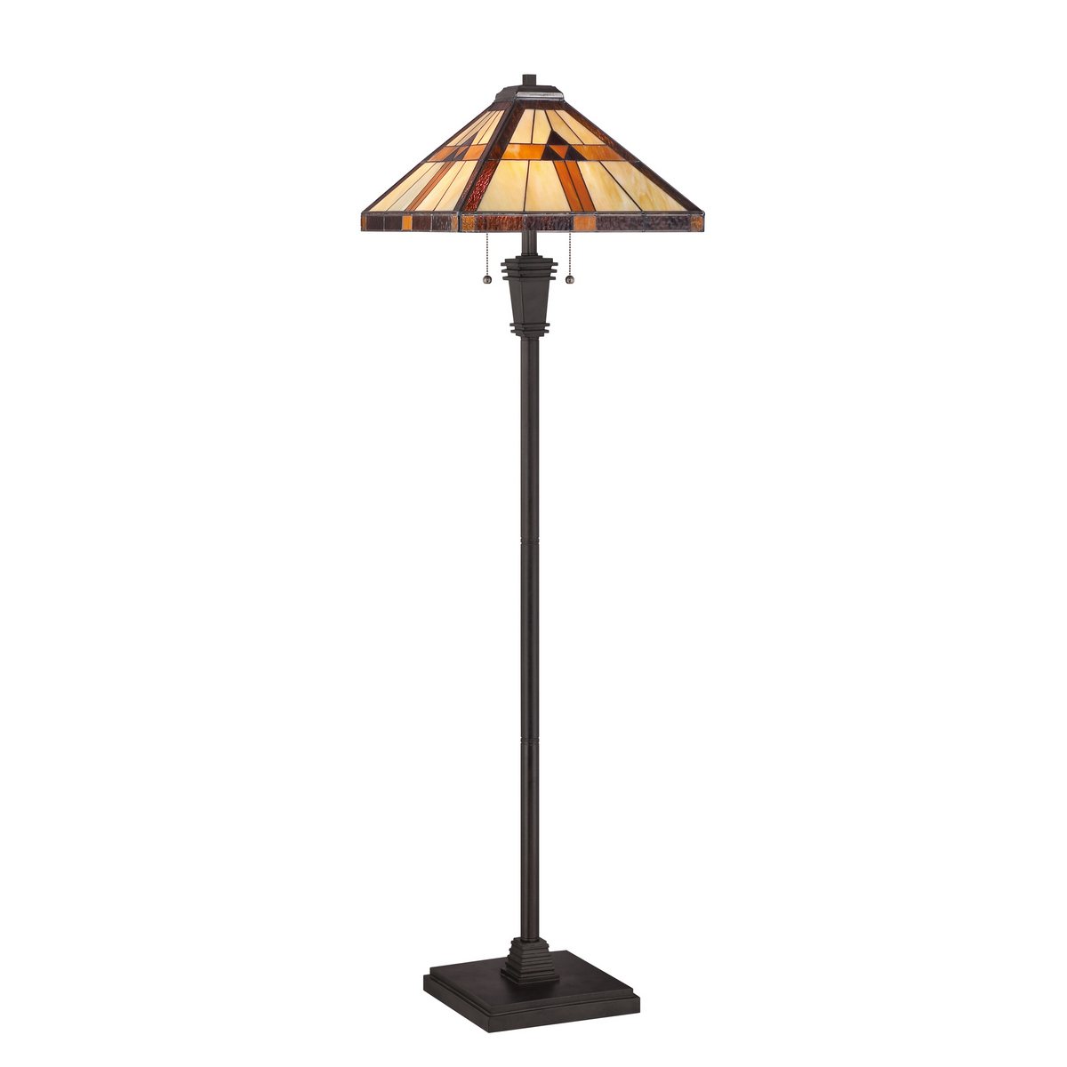 Quoizel Violets 62 2 Light Floor Lamp In Vintage Bronze