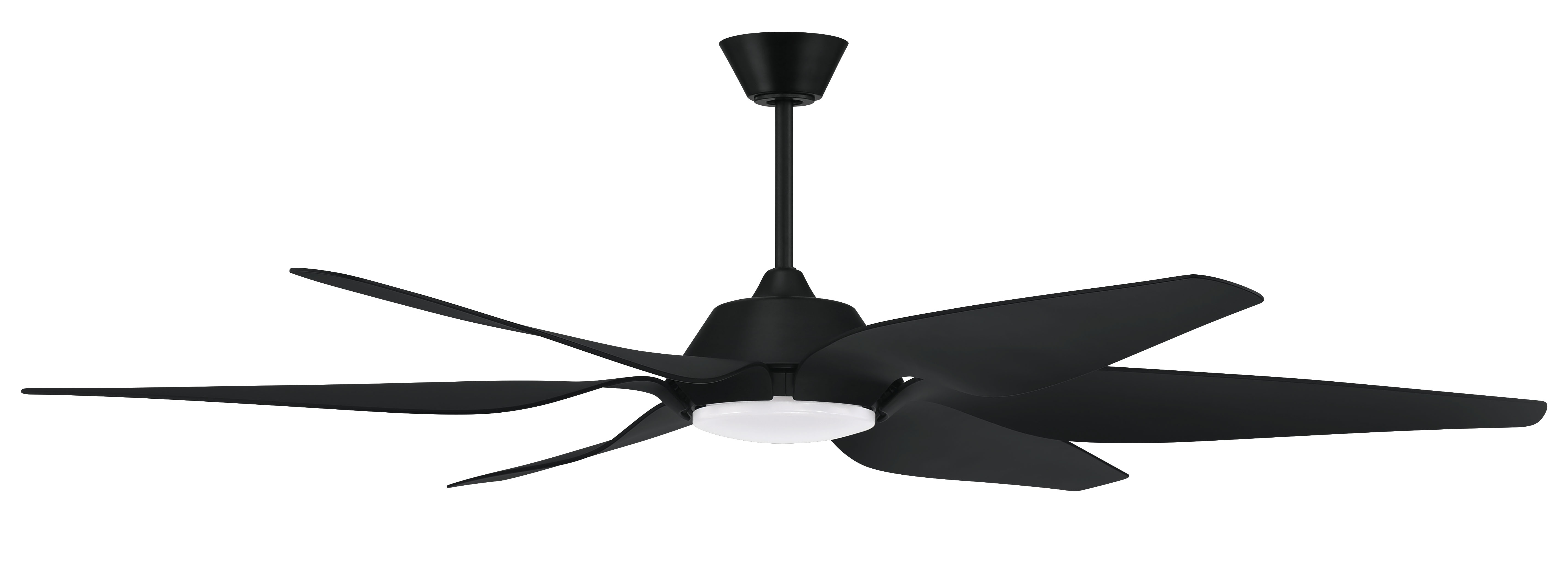 Craftmade Zoom Outdoor Ceiling Fan in Flat Black